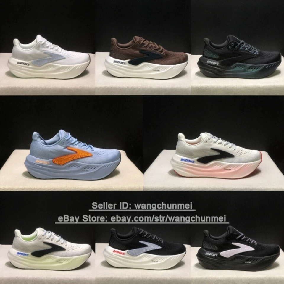 Zapato para correr corredores negro/blanco/blanco cómodo apoyo Brooks Glycerin Max Foto 2 de 4