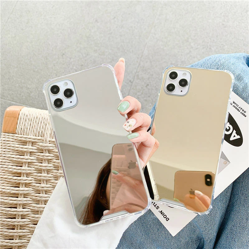 Mirror Phone Case For iPhone 14 15 13 12 11 Pro Max Shockproof Bumper Hard  Cover