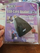 PNY Technologies USB Card Reader Compactflash 1.1 Windows/Mac Compatible New