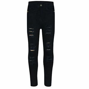 black ripped skinny jeans for kids