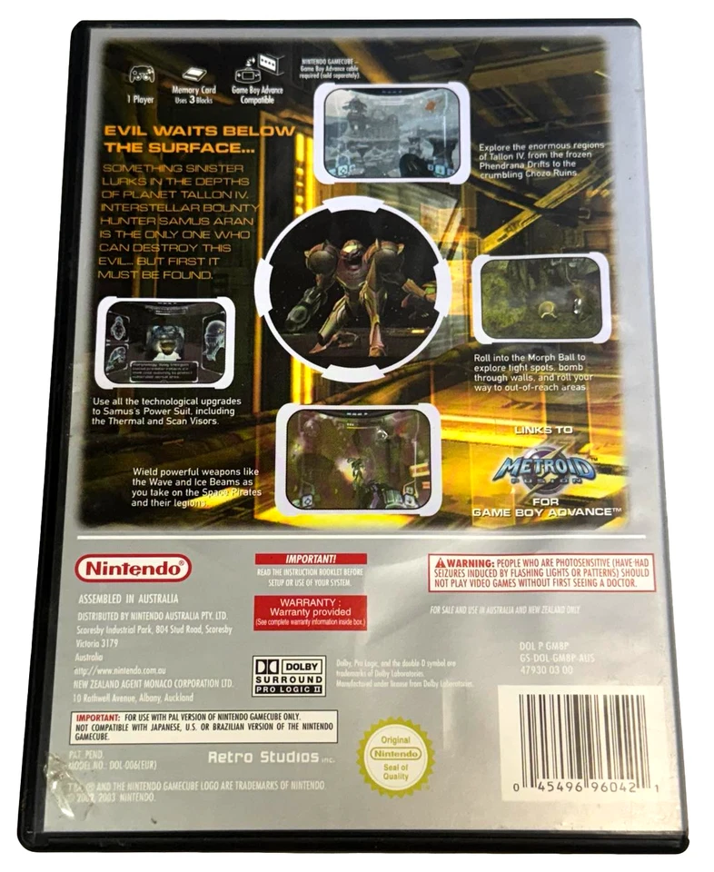 Metroid Prime Nintendo Gamecube PAL *No Manual* (Players Choice) - Image 2 of 3