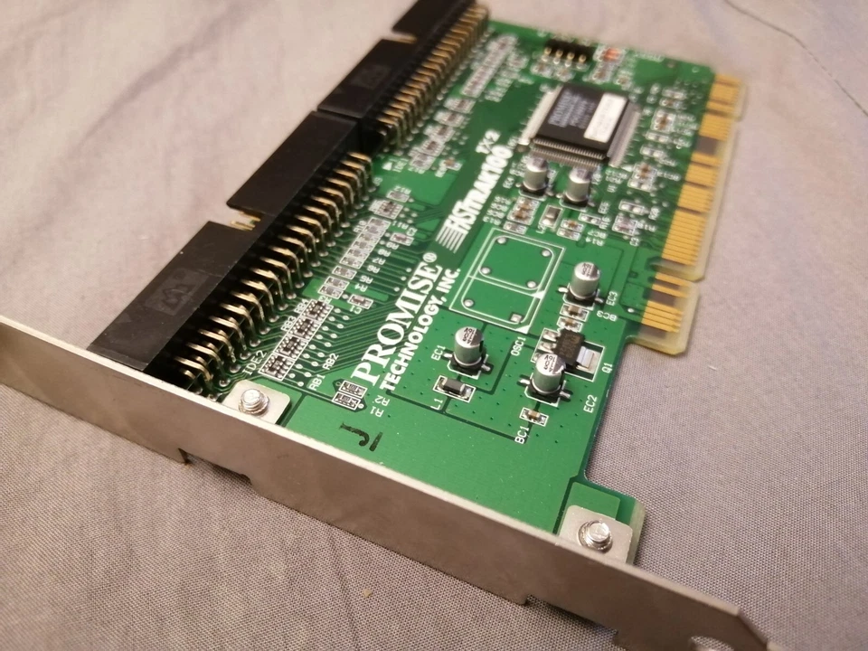 Scheda PCI IDE Raid 0/1 Promise FastTrack100 tx2 2x UltraATA Boot Bios - Immagine 2 di 4