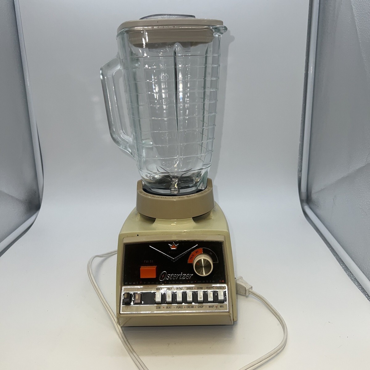 Vintage Osterizer Blender Imperial 14 Speed Oster, Glass