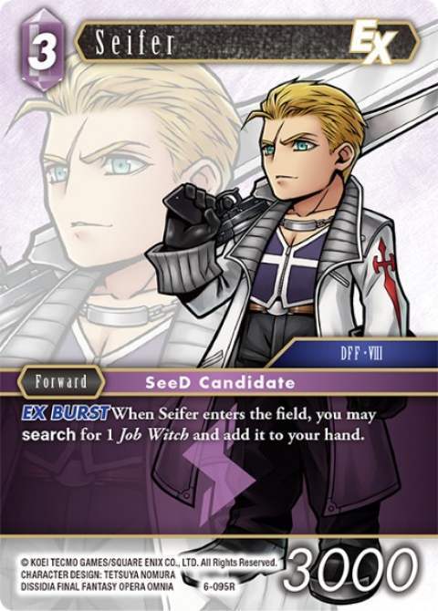 Near Mint FFTCG Seifer EX - 6-095R Opus VI Final Fantasy TCG | eBay