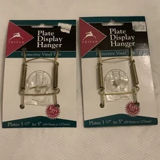 Tripar  3.5 in. to 5 in.  Brass  Plate Hangers  (2-Pack)  Item # 23-1303