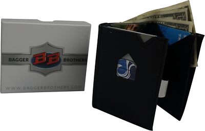 Bagger Brothers Motorcycles Black Leather Wallet And Credit Card Holder NEW USA
