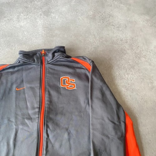 Nike Oregon Ducks Track Jacket Mens Medium College Dri Fit Windbreaker, Grey - Picture 2 of 10