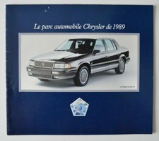CHRYSLER PLYMOUTH DODGE Jeep Parc Full line 1989 dealer brochure - French Canada