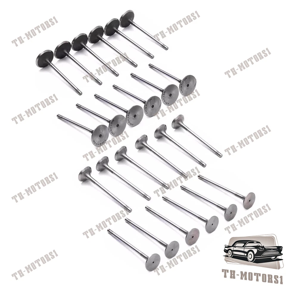 Juego de 24 válvulas de admisión y escape para Mercedes-Benz E280 C250 C300 2,5 3,0 L M272 Foto 3 de 4