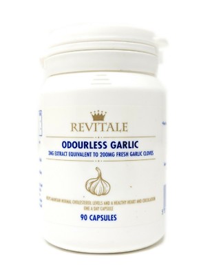 Revitale geruchloser Knoblauch - 90 Softgel-Kapseln - 2MG Extrakt