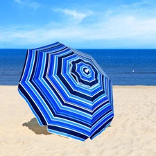 NNECW 2.2M Outdoor Umbrella Potable Sun Shade Shelter Garden Patio Parasol Canop