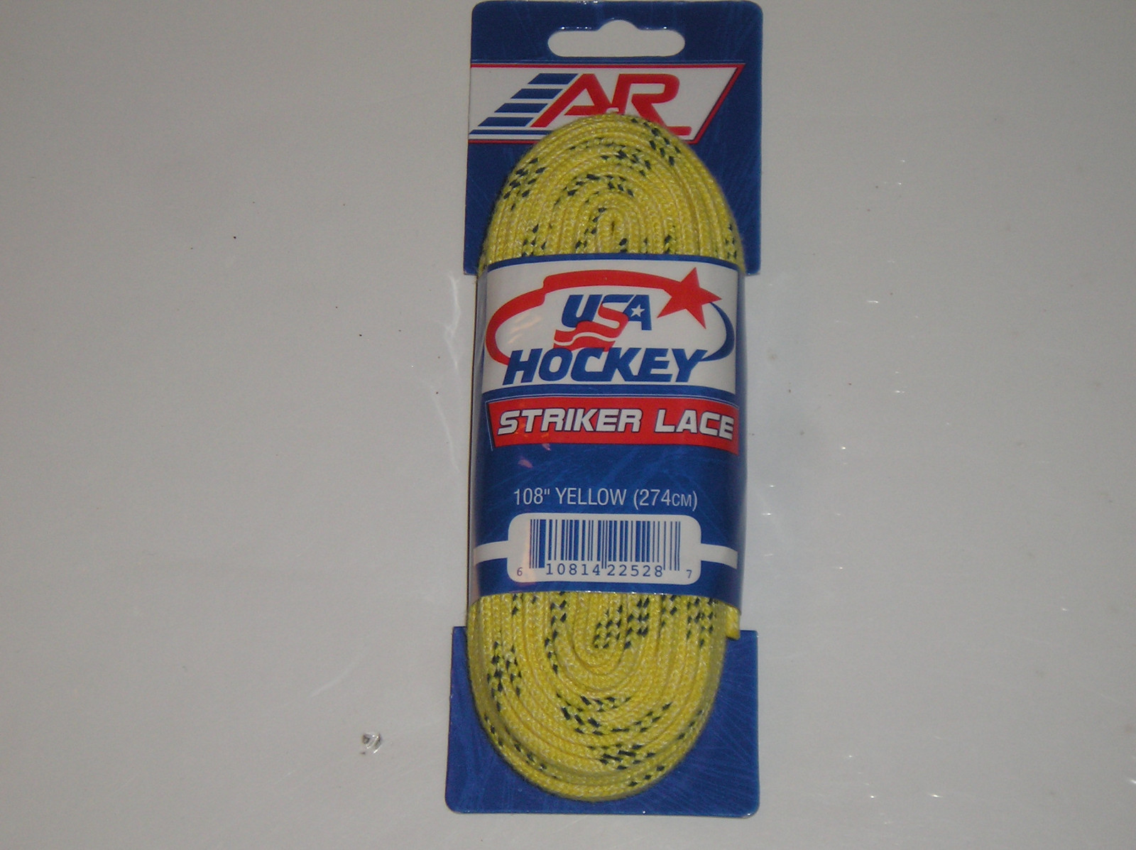 New A&R 1 Pair USA Hockey Striker Lace Skate Laces Yellow 108” Unwaxed eBay