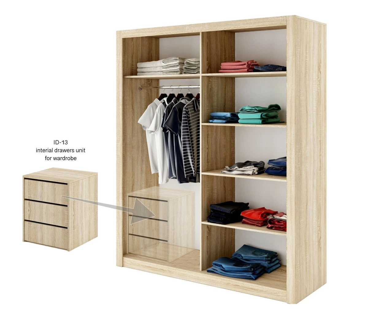 White wardrobe sale unit