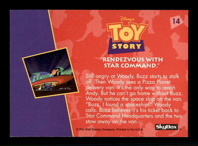 14 Rendezvous With Star Command. Toy Story 1995 SkyBox Trading