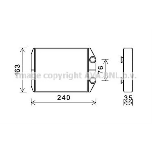 WäRmetauscher Innenraumheizung Aluminium Passend FüR Dacia Lodgy Dokker 190X153-image