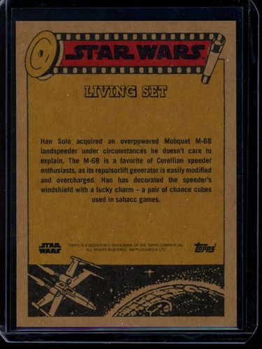 2024 Topps Star Wars Living Set #492 Han Solo's Landspeeder Card (Qty) - Picture 2 of 2