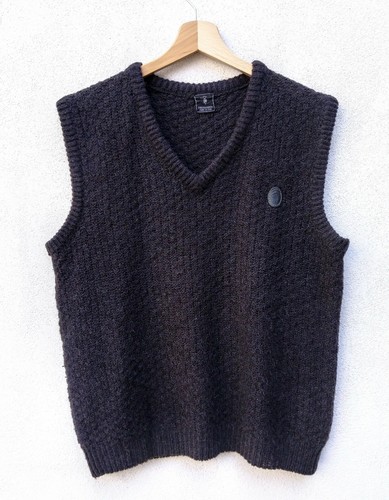 Maglione TRUSSARDI Uomo M Gilet Smanicato Cotone Maglia Pullover Marrone |  eBay
