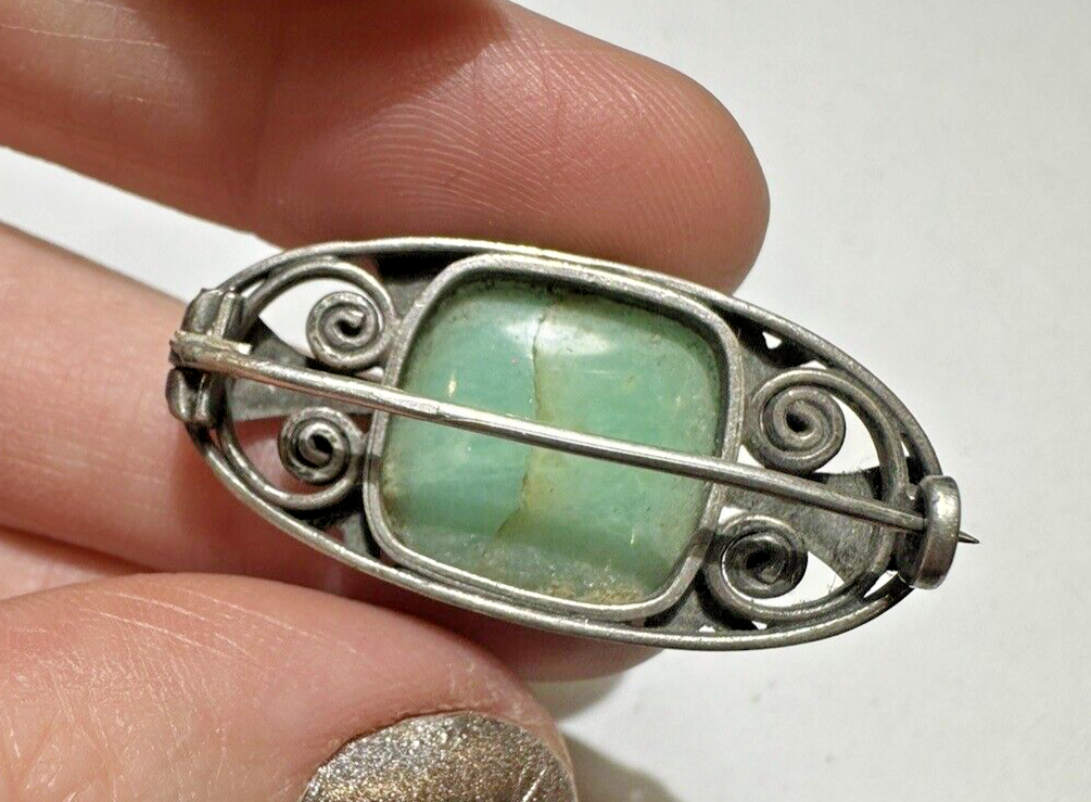 Sculpté Celadon Vert Jade Poissons Zodiaque Paire 2  Pendentif