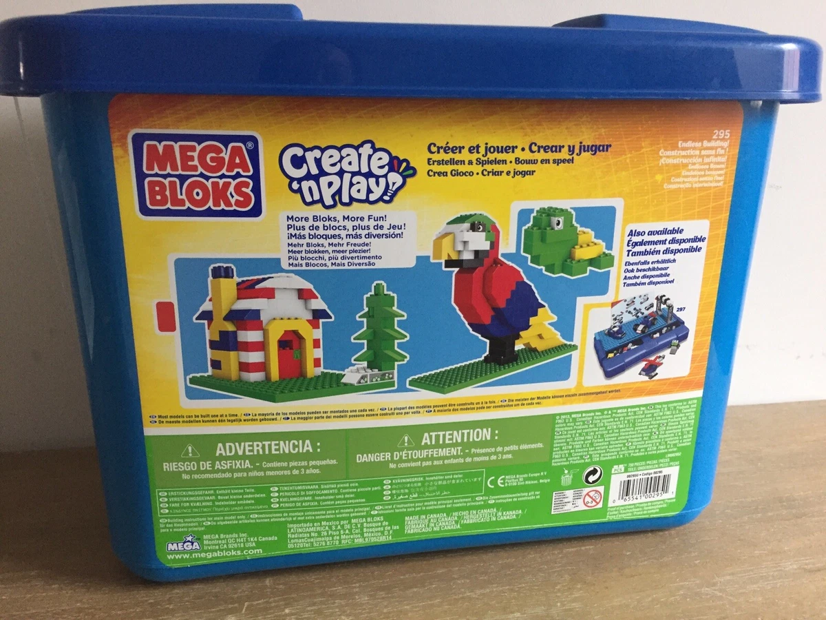 Mega Bloks Create N Play. 750 Pieces. Building Construction Toy. BNIB