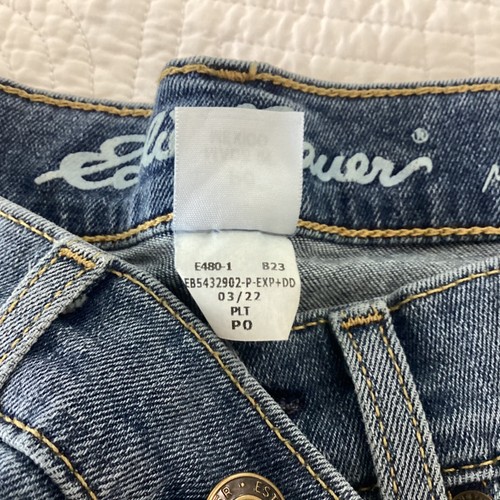 eddie bauer boyfriend mid rise jean short Size p0 - Picture 5 of 9