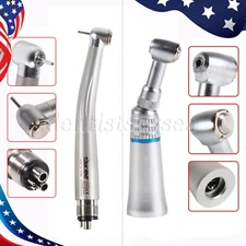 NSK Style Dental High Speed Turbine 4Hole / Low Speed Handpiece Contra Angle PAD