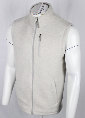 Smartwool Men's Vest Hudson Trail Fleece Wool Blend Light Gray Heather