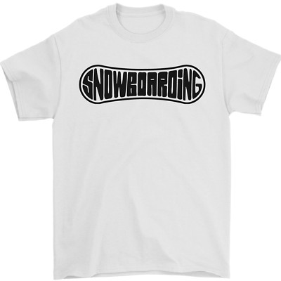 Snowboard Snowboard Snowboarder Herren T-Shirt 100% Baumwolle