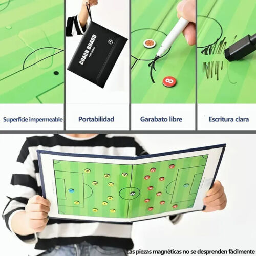 Soccer Coaching Board Foldable Double Sides Magnetic Football Soccer AP9