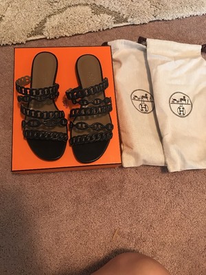 hermes slipper women