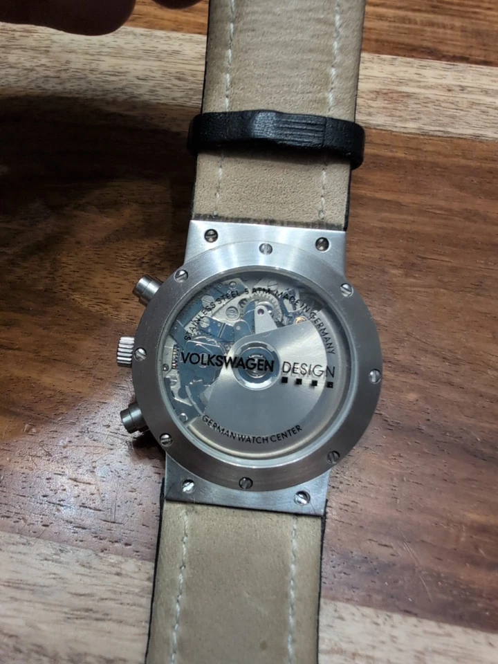 Volkswagen Design Aviator Pilot Driver Sport Car Automatic Watch Chronograph - Image 2 of 4