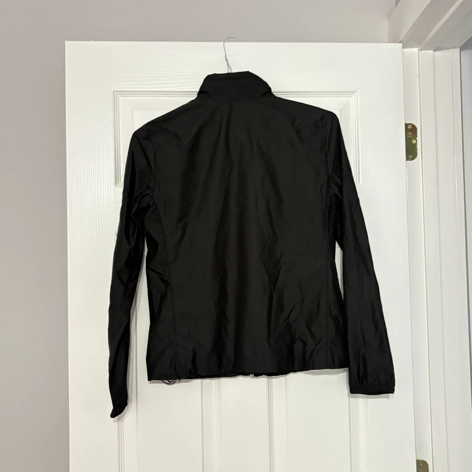 Ralph Lauren Golf Windbreaker Jacket Womens Size Small Black Full Zip Mesh Lined - Image 2 of 3