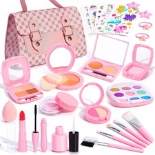 Toddlers Pretend Play Makeup Set for Kids 3-5, Fake child-size