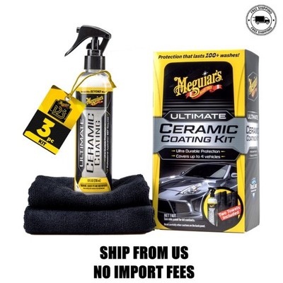 Meguiar's Ultimate Ceramic Coating Kit, Ceramic Protection, Includes Premium Mic