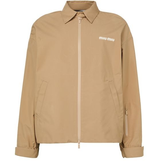 MIU MIU Corda Beige Zip Up Jacket New & Authentic | eBay