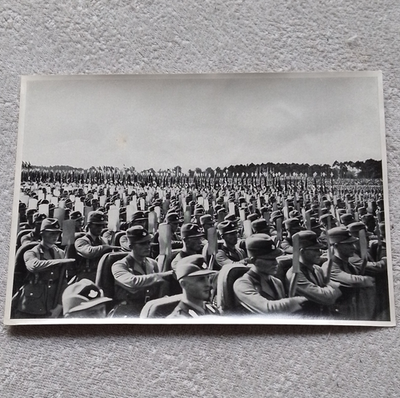 #ad 2ww. 2wk.Arbeitssoldaten Reichsparteitag 1935 Foto Bild 185 Groß Bild 17x12 cm EUR 17.90