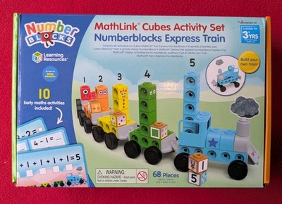 Learning Resources Zahlenblöcke MathLink Würfel Expresszug Aktivitätsset Mathematik