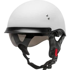 GMax Matte White HH-65 Full Dressed Half Helmet ( Size S / Small ) H9650204
