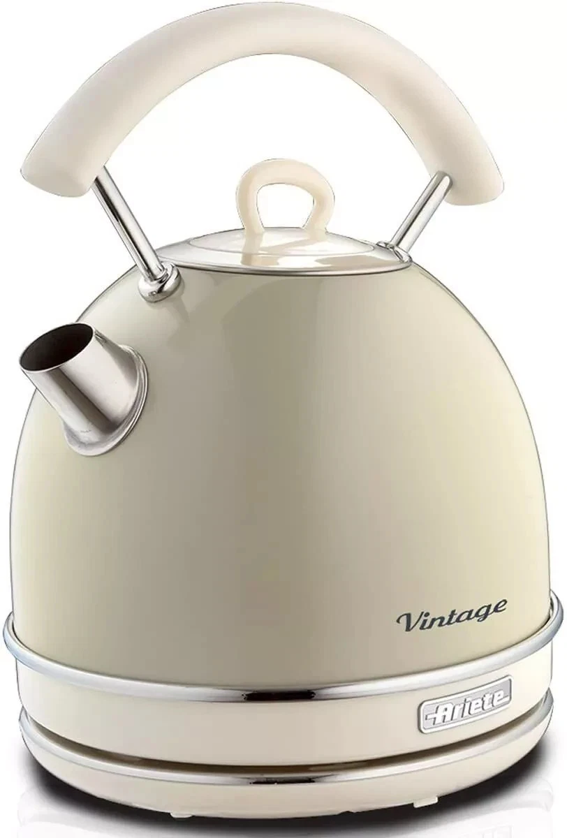 Dome Kettle, 1.7 Litre, 200 W, Vintage Style, Cream, Ariete 2877/03