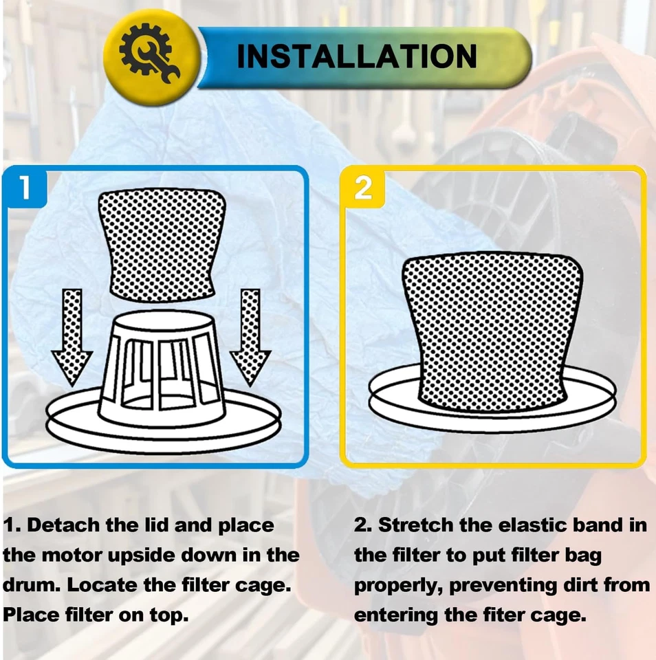 5 Pack VRC5 Filter Bags for Most Vacmaster 4 to 16 Gallon Wet/Dry Vacs, VRC51 Fi - Image 4 of 4