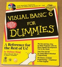 Visual Basic 6 for Dummies by Wallace Wang 1998, Trade Paperback, GOOD