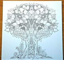 Tree and Mouse DIY Wall Art Stretched Frame Canvas Craft Paint Project 12x12