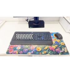 ENHANCE 23.6"x11.5" Sunflower Mouse Pad - Extended Non-Slip Keyboard Desk Mat