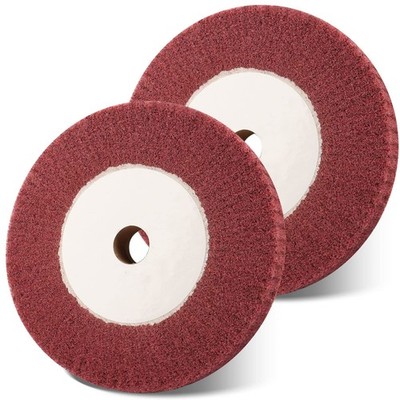6 Inch Bench Grinder Polishing Wheel, 320 Grit Tight Weave Tough Polishing...