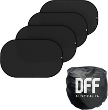 Car Window Sun Shade 4 Pack - 20"x12" 50x30cm Storage Pouch Included - Cl...