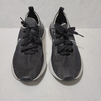 Nike React Infinity Run Flyknit Men Size 8 Black White Shoes CD4371-012