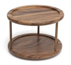 Lipper International 1302 Acacia Wood 2-Tier 10" Kitchen Turntable