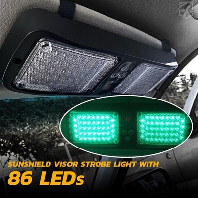 Car 86-LED Car Sun Visor Strobe Flash Light Emergency Hazard Warning Lamp 12V