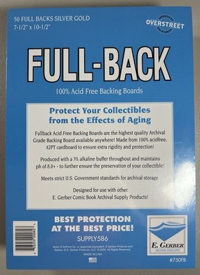 E. Gerber Full-Back Silver/Gold (50pcs) 750FB 42pt