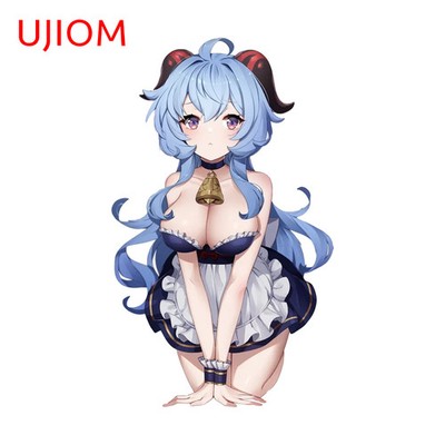 UJIOM Genshin Impact Maid Ganyu Wall Sticker Attractive Customizable Decal