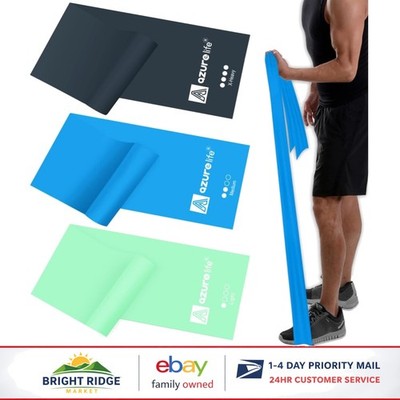 3 Color-Coded Elastic Resistance Bands for Yoga, Pilates, and Rehab Workouts